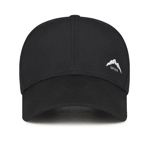 Quick-Dry Breathable Baseball Cap Laser Perforated Mountain Logo Sport Adjustable Sun Protection Polyester Hat