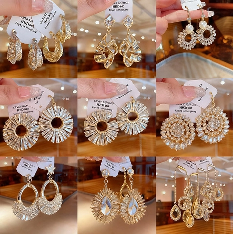 Pendientes Geométricos De Circón De Doble Capa Con Poste De Plata De Ley 925 Joyas Elegantes Para Mujer Regalo