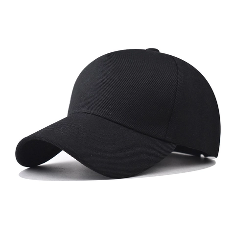Solid Color Baseball Cap Polyester Twill Adjustable Curved Brim Sun Protection Outdoor Casual Unisex Classic Hat