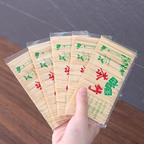 Natural Bamboo Toothpicks Dual Ended Disposable Fine Tooth Picks For Kitchen Home Hotel Restaurant Fruit Picks Eco Friendly