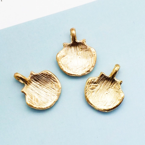 Colorful Alloy Enamel Shell Charms Gold Plated Scallop Pendants For DIY Jewelry Making Necklace Bracelet Earring Accessories