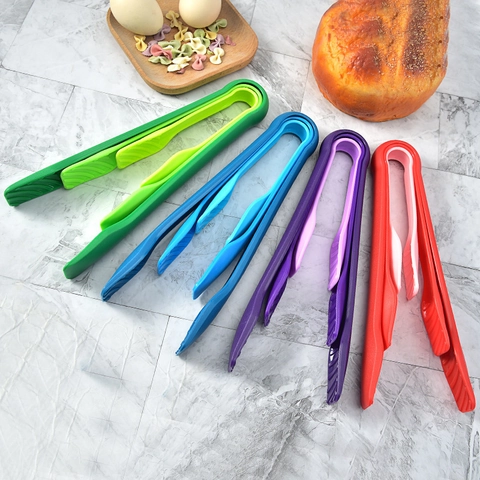 Pinze Per Alimenti Plastica PP Incastrate Per Pane Torta Insalata Cucina Strumento Da Cucina Antiscivolo Accessori Da Forno Colorati