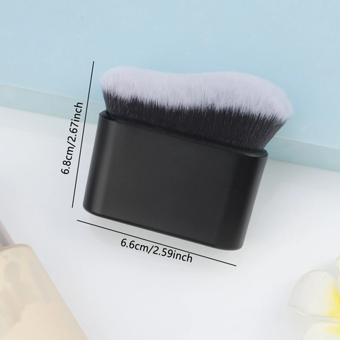 Golfvormige Foundation Kwast Synthetische Vezels Dichte Borstels Voor Naadloze BB Cream Contouring Gezicht Make-up Tool