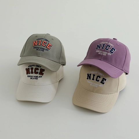 Kids Baseball Cap Cotton Embroidered Nice Letter Sun Protection Adjustable Casual Outdoor Hat For Boys Girls