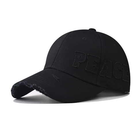 Berretto Da Baseball In Cotone Distressed Ricamo Peace Patchwork Vintage Retro Regolabile Cappello Da Sole Per Uomo Donna