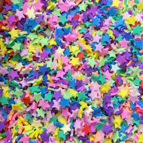 Tranches en Pâte Polymère Couleurs Mixtes Motifs Cœur Étoile Flocon de Neige Matériaux Bijoux DIY Décoration Coque Téléphone