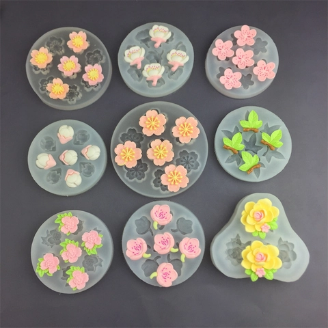 Stampo In Silicone Fiore Ciliegio Camelia Per Decorazione Torte Cioccolato Sapone Aromaterapia Gesso Fai Da Te Cucina