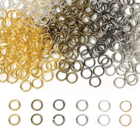 Open Jump Rings Metal Split Rings For DIY Jewelry Making Connector Loops Multi Color Round Handmade Craft Supplies