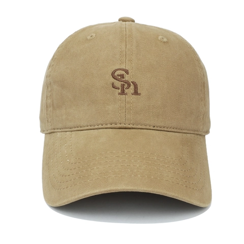 Casquette De Baseball En Coton Lavé Avec Broderie Chapeau De Soleil Ajustable Extérieur Style Vintage