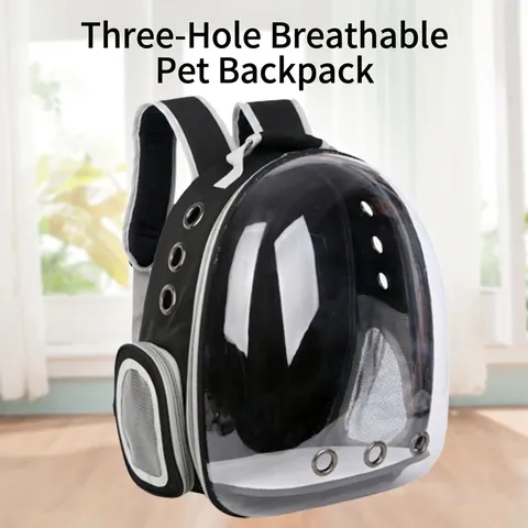 Pet Backpack Space Capsule Transparent Breathable Portable Travel Carrier For Cats And Small Dogs Lightweight Oxford Cloth PC