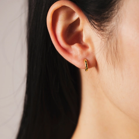 925 Sterling Silber Creolen Mit Sternmuster Zirkon Eingelegt Einfacher Schicker Modeschmuck Für Damen