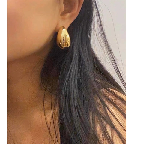 Koperen Waterdruppel En Veer Spiraal Oorbellen Met 925 Sterling Zilveren Oorknopje Moderne Chique Sieraden Dames