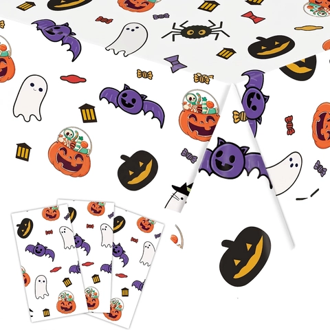 Juego De Vajilla Para Fiesta De Halloween Platos De Papel Desechables Servilletas Vasos Cubiertos De Plástico Calabaza
