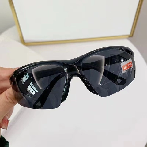 Gafas De Sol Deportivas Montura Y Lentes De PC Protección UV400 Envolventes Resistentes Al Viento Ciclismo Conducir Estilo Y2K