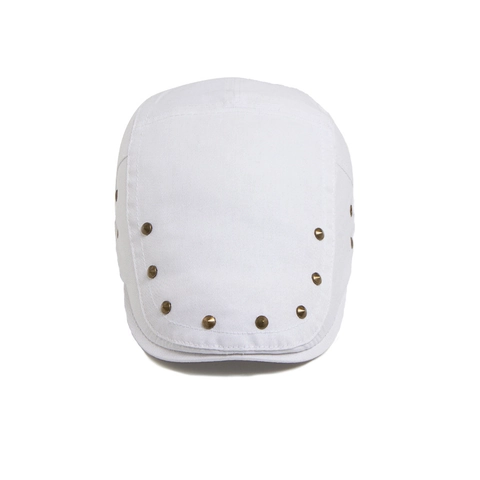 Vintage Baumwolle Nieten Schiebermütze Herren Damen Verstellbare Ivy Baskenmütze Sonnenschutz Outdoor Streetwear Casual Newsboy Cap