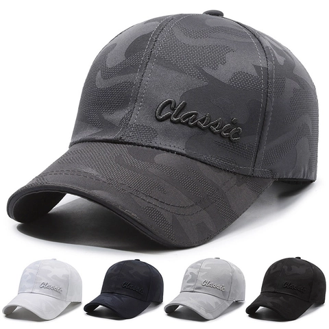 Baseballkappe Baumwolle Camouflage Muster 3D Classic Stickerei Verstellbar Outdoor Sonnenschutz Hut Unisex Sportlich Lässig