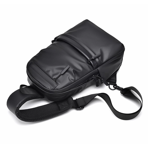 Herren Wasserdichte Brusttasche Sling Bag Crossbody Umhängetasche Verschleißfest Minimalistisch Lässig Reise Große Kapazität