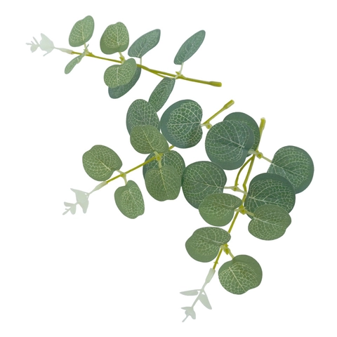 Artificial Eucalyptus Leaves Branches Simulation Money Leaf Plastic Greenery Stems For Home Wedding Floral Decor
