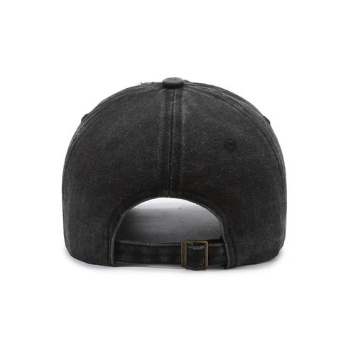Washed Cotton Baseball Cap Distressed Retro Tattered Embroidered Adjustable Vintage Sun Hat For Men Women Streetwear