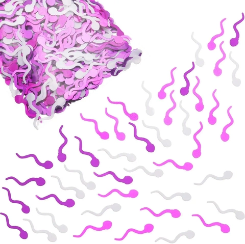 Coriandoli Per Addio Al Nubilato Forma Di Spermatozoo Colori Misti Plastica Decorazione Luogo Hen Party