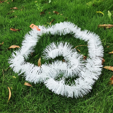 Guirlande de Noël Festive Pointes de Neige Blanches Guirlande de Noël pour Décoration de Mariage Fête Suspendue à l'Arbre de Noël