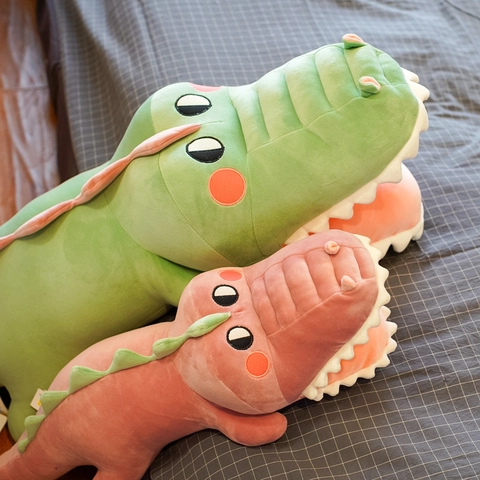 Cute Crocodile Plush Toy Soft Short Plush Animal Doll Sleeping Pillow Sofa Decoration For Kids Girls Novelty Gift