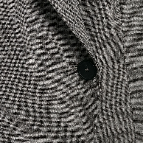 Elegante Graue Strukturierte Blazer Und Hose Business Büro Professionelle Damen Formelle Gewebte Revers Knopfverschluss