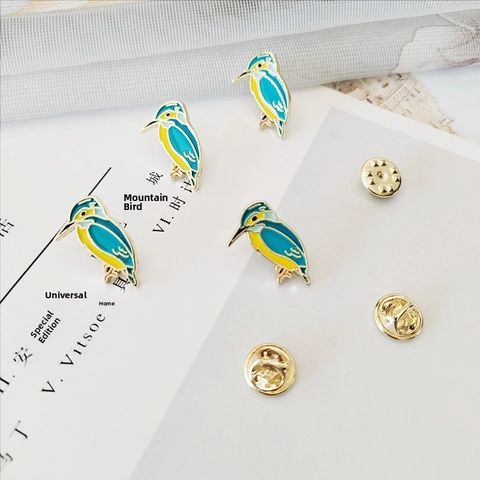 Spilla In Smalto Animale Cartone Animato Lega Forma Uccello Arcobaleno Razzo Spazio Accessorio Abbigliamento Creativo Decoro Gioielli