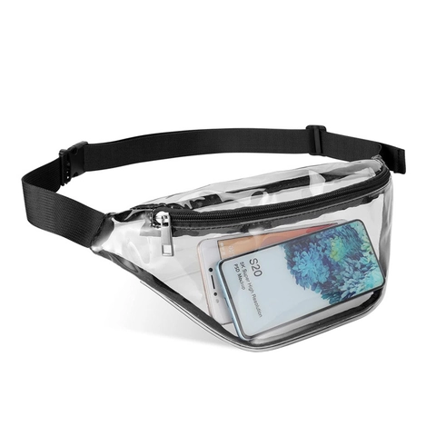 Transparent PVC Waterproof Fanny Pack Clear Waist Bag With Adjustable Strap For Men Women Outdoor Sports