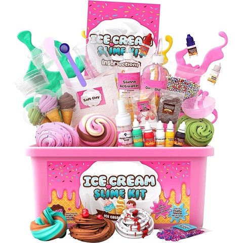 Kit Slime Gelato DIY Per Bambini Kit Creazione Slime Con Argilla Morbida E Colla Trasparente Giocattolo Educativo
