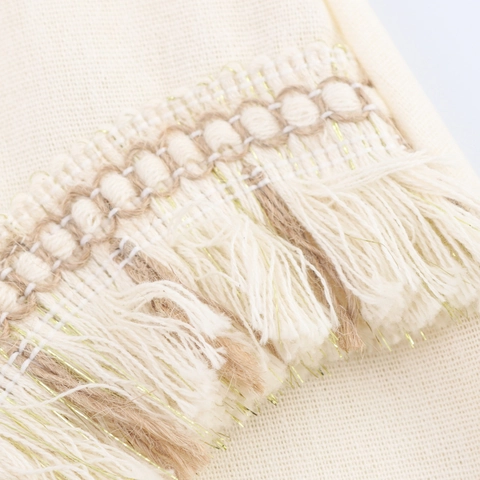 Set Top Con Spalline E Gonna Maxi A Balze Da Donna Nappe Frange Vacanze Boho Sexy Estate Bianco Sporco