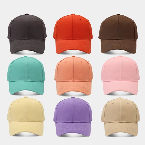 Classic Baseball Cap Solid Color Cotton Adjustable Sun Protection Breathable Outdoor Sports Casual Unisex Curved Brim