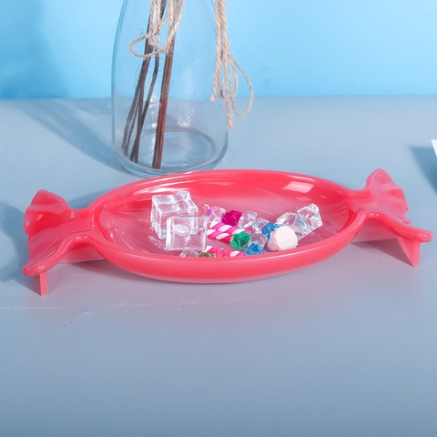 Candy Shaped Dish Silicone Mold Large Epoxy Resin Casting Tray Plate For DIY Crafting Handmade Home Decor
