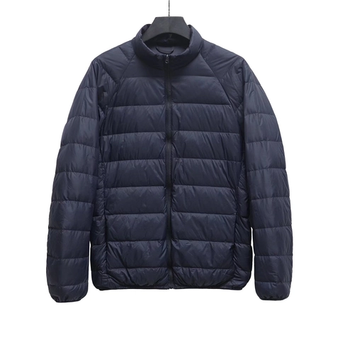 Chaqueta Acolchada Ligera Para Mujer Cuello Alto Poliéster Ropa De Abrigo Cálida Color Sólido Cremallera Simple Abrigo Acolchado