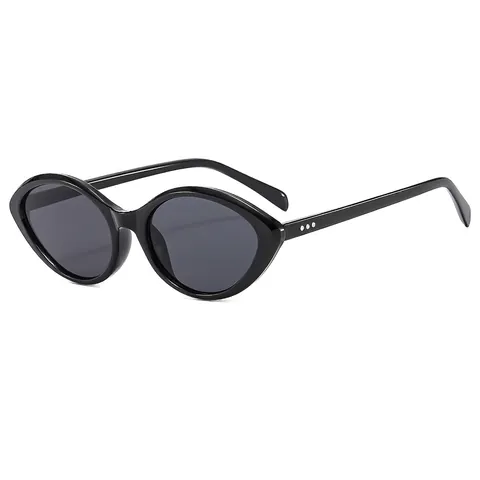 Mode Cat Eye Zonnebril Met PC Frame AC Lenzen UV400 Bescherming Vintage Klinknagel Stijl Voor Dames Heren