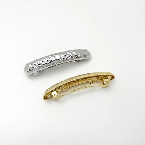 Strukturierte Metalllegierung Haarklammer Minimalistische Feder Barrette Modisches Elegantes Haar Accessoire Für Frauen