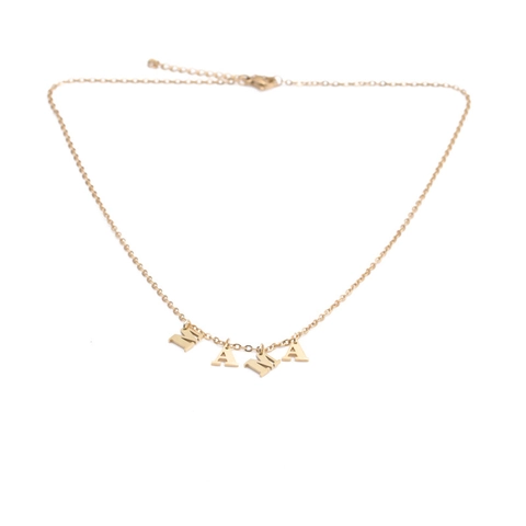 MAMA Anhänger Halskette Edelstahl Muttertag Geschenk Elegante O Kette Schmuck Für Damen