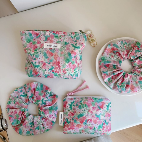 Sac À Bandoulière Floral Rose En Coton Toile Cabas Sac À Main Frais Douce Impression Pastorale Quotidien