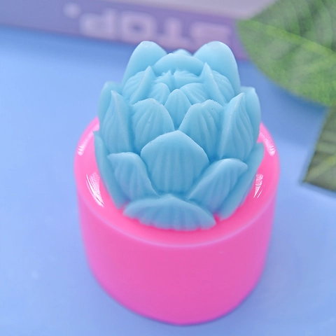 3D Lotusblume Ball Silikonform Für DIY Backen Kuchen Mousse Schokolade Seife Kerze Harz Handwerk Floral Form