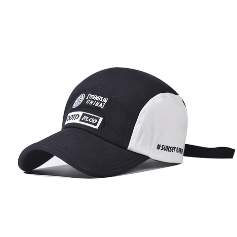 Trends In China Embroidered 5 Panel Baseball Cap For Men Women Adjustable Patchwork Cotton Outdoor Streetwear Sun Hat