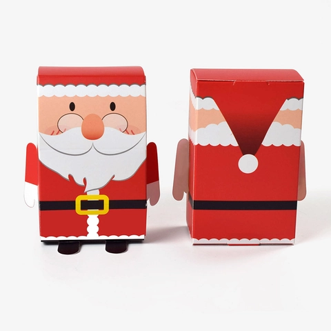 Kerstcadeauzakje Stereoscopische Kerstman Sneeuwman Snoepdozen Papier Karton Feestartikelen Schattige Cartoon Decoratief