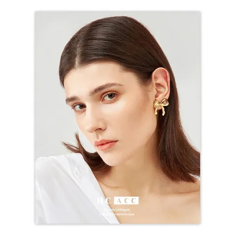 Fashion Copper Bowknot Stud Earrings Gold Silver Ribbon Shape Electroplated Jewelry For Women Elegant Individual Jewelry