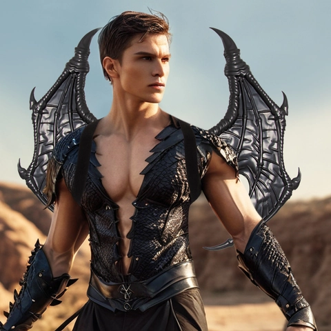 Alas De Dragón Para Adultos Textura De Escamas Realista Espuma De PU Alas De Demonio Para Halloween Cosplay Disfraz