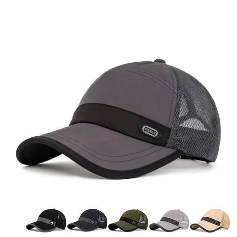 Gorra De Béisbol Secado Rápido Malla Transpirable Deportes Al Aire Libre Protección Solar Ajustable