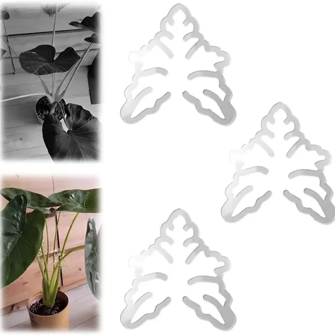 Clip Di Supporto Per Piante A Forma Di Foglia Di Monstera Acrilico Riutilizzabile Clip Di Fissaggio Per Viti