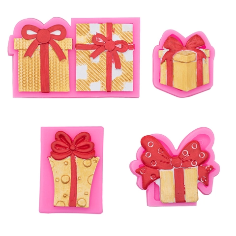 Silicone Mold Gift Box Bowknot Shape For DIY Candle Making Plaster Cake Decoration Epoxy Resin Crafting Tool