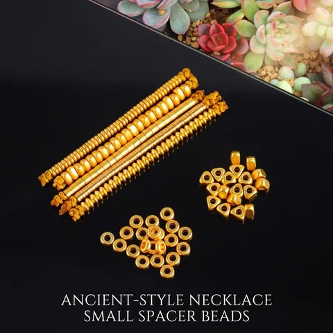 Frosted Gold Plated Brass Spacer Beads Heart Star Moon Flower Shape DIY Jewelry Making Findings Loose Charms