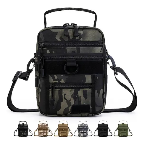 Tactische Schoudertas Waterdicht Nylon Molle Systeem Outdoor Wandelen Militaire Stijl Voor Mannen