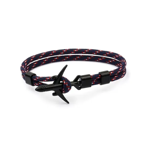 Flugzeug Anhänger Geflochtenes Seil Armband Paracord Luftfahrt Thema Outdoor Unisex Mode Schmuck Accessoire