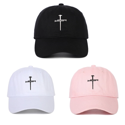 Cappellino Da Baseball In Cotone Con Ricamo A Croce Regolabile Traspirante Protezione Solare Outdoor Moda Casual Per Uomini Donne